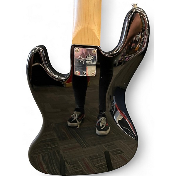 Used Squier Affinity Jazz Bass V 5 String Black Electric Bass Guitar