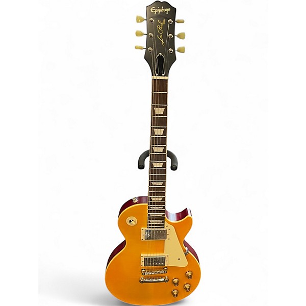 ギター Epiphone 1959 Les Paul Standard Used Epiphone 1959 Reissue Les Paul Standard YELLOW Solid