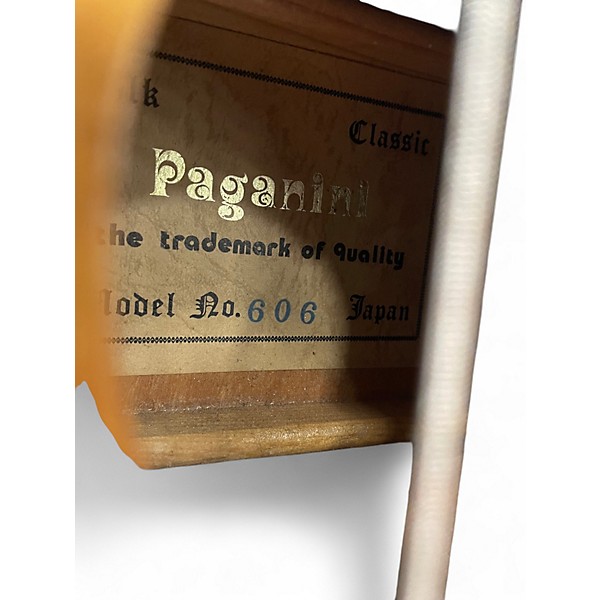Used 1960s Paganini 606 natural Classical Acoustic Guitar