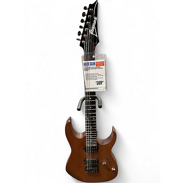 Used Ibanez RG421 Natural Mahogany Solid Body Electric Guitar