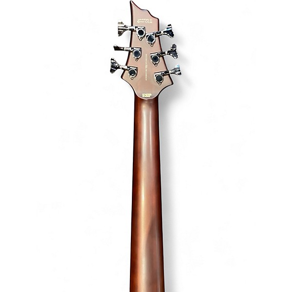 Used ESP LTD D6 6 String Walnut Electric Bass Guitar