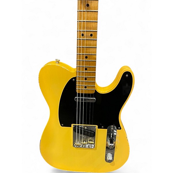 Used Fender Road Worn Player Telecaster Butterscotch Blonde Solid Body Electric Guitar