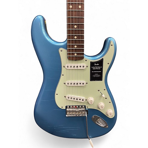 Used Fender VINTERA II STRATOCASTER ROADWORN Daphne Blue Solid Body Electric Guitar
