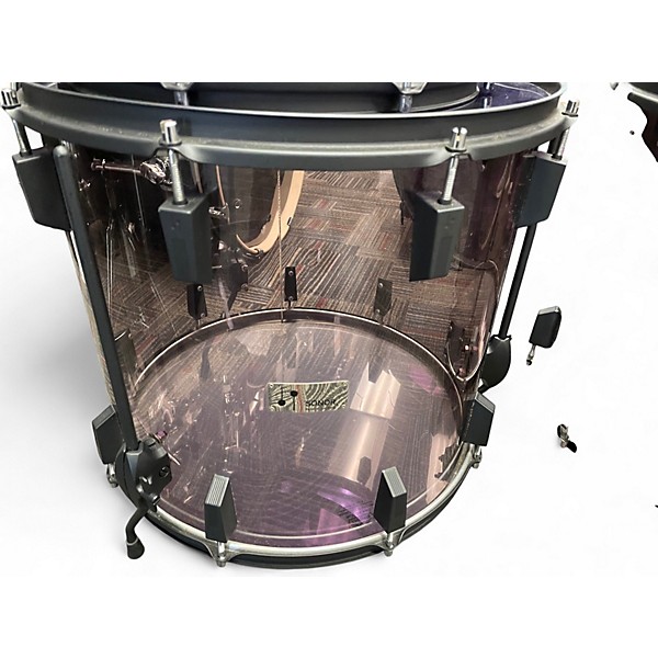 Vintage 1970s SONOR 5 Piece Champion Acrylic BLACK MIST Drum Kit