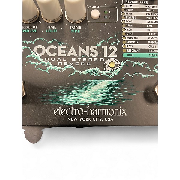 Used Electro-Harmonix OCEANS 12 DUAL STEREO Effect Pedal