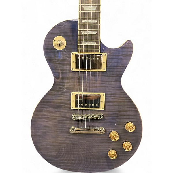 Used Epiphone 1960 Tribute Plus Les Paul Midnight Sapphire Solid Body Electric Guitar