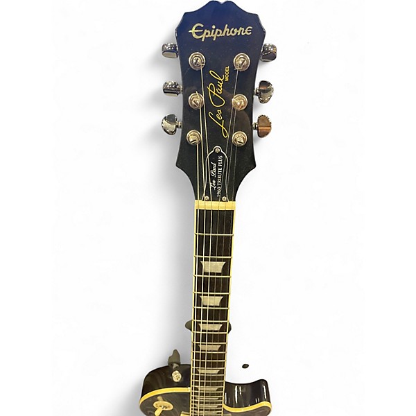 Used Epiphone 1960 Tribute Plus Les Paul Midnight Sapphire Solid Body Electric Guitar