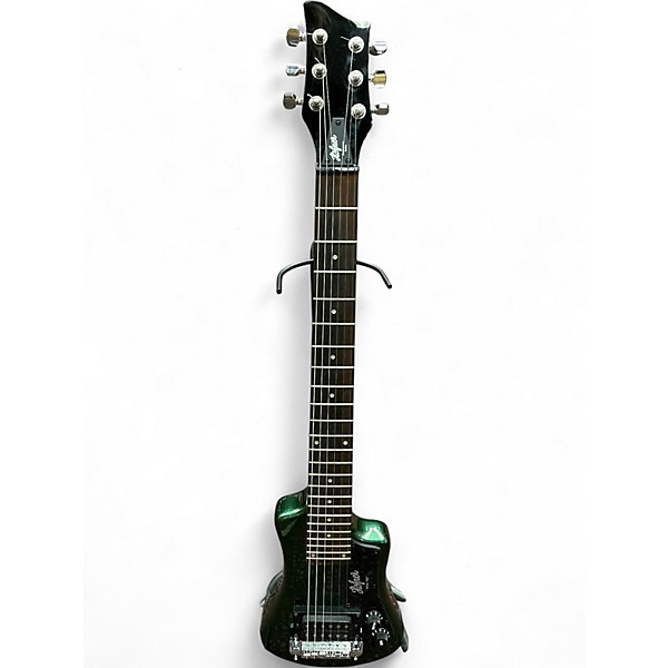Used Hofner HCT-SH Metallic Green Solid Body Electric Guitar