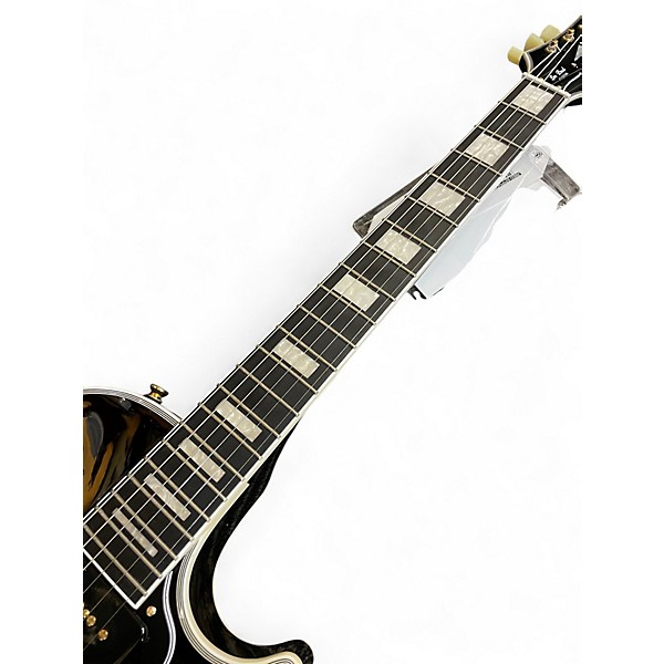 Used Epiphone LES PAUL CUSTOM P90 Ebony Solid Body Electric Guitar