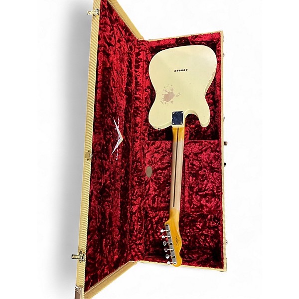 Used Fender Custom Shop 1950 Esquire Heavy Relic Aged White Solid Body Electric Guitar