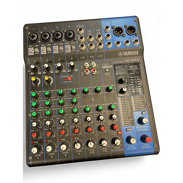 Used Yamaha MG10XU 10 Channel Mixer with Effects Unpowered Mixer