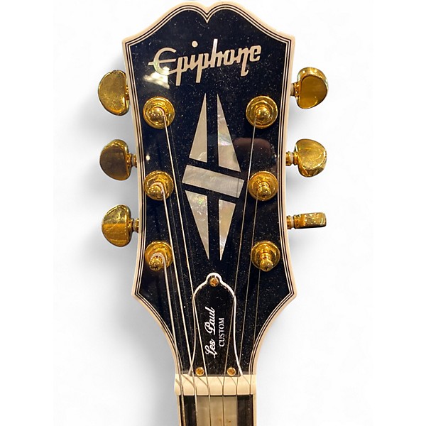 Used Epiphone Les Paul Custom Koa Natural Solid Body Electric Guitar