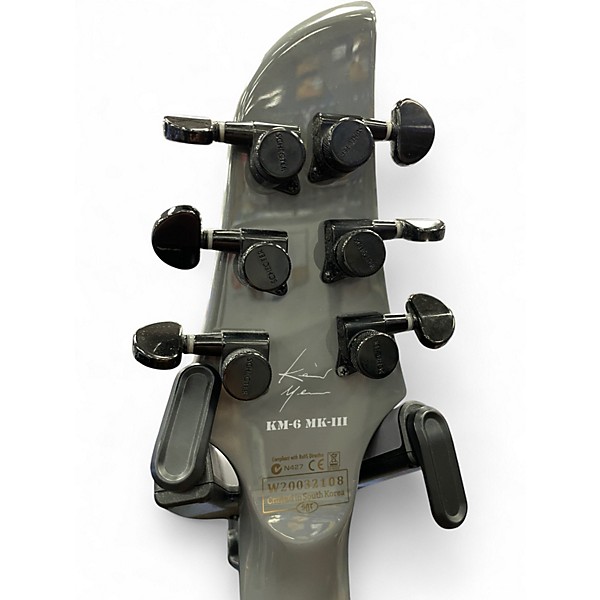 Used Schecter Guitar Research Keith Merrow KM-6 MK-III Hybrid Telesto Grey Solid Body Electric Guitar