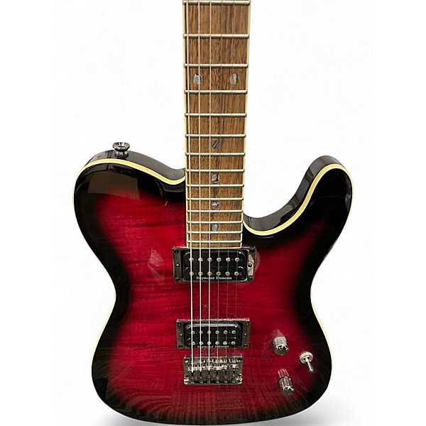 Used Fender Special Edition Custom Telecaster FMT HH Black Cherry Solid Body Electric Guitar