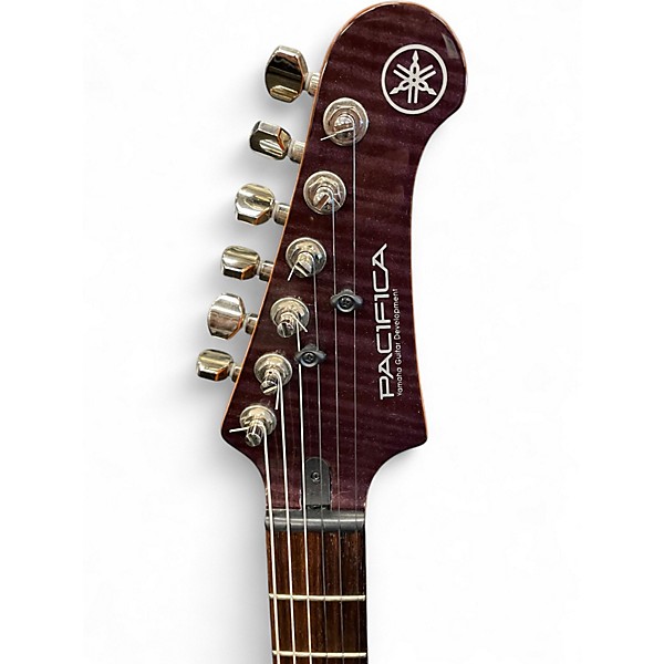 Used Yamaha PACIFICA 611 HARD TAIL Trans Purple Solid Body