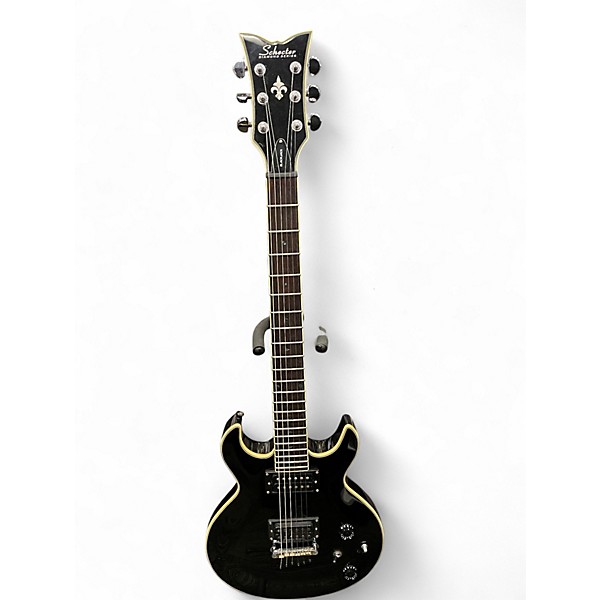 Used Schecter Guitar Research Blackjack S1 Diamond Series Black Solid Body Electric Guitar