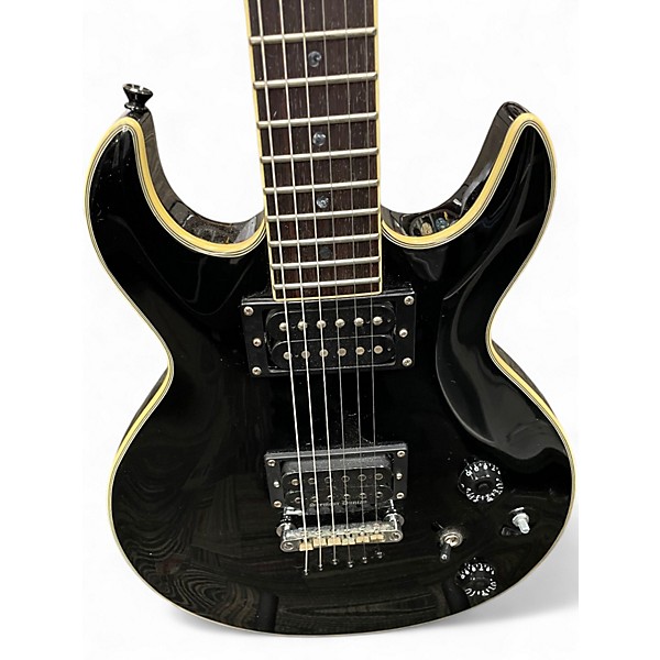 Used Schecter Guitar Research Blackjack S1 Diamond Series Black Solid Body Electric Guitar