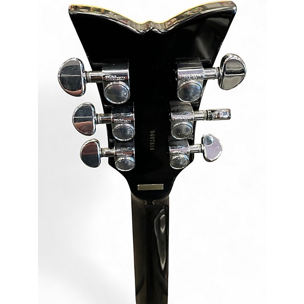 Used Schecter Guitar Research Blackjack S1 Diamond Series Black Solid Body Electric Guitar