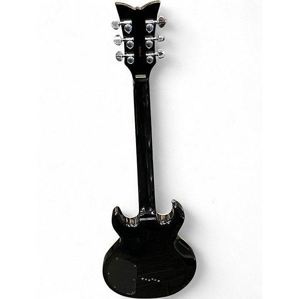 Used Schecter Guitar Research Blackjack S1 Diamond Series Black Solid Body Electric Guitar