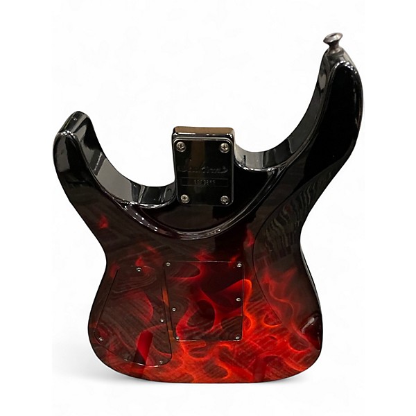 Used Jackson DINKY CUSTOM MODIFIED FLAMES Solid Body Electric Guitar