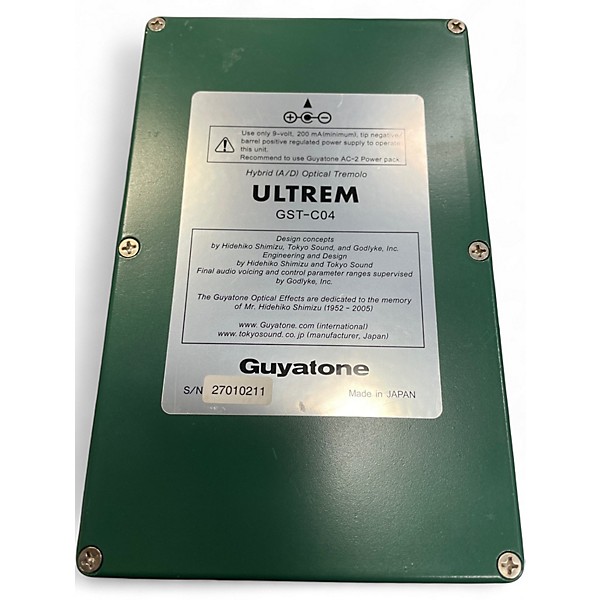 Used Guyatone GSTC04 Ultrem Optical Tremolo Effect Pedal
