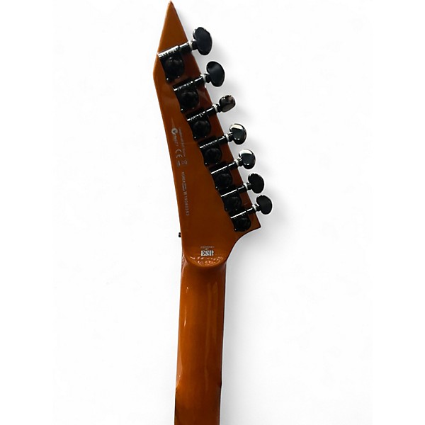 Used ESP LTD mh1007FR Deluxe Black Fade Quilt Solid Body Electric Guitar