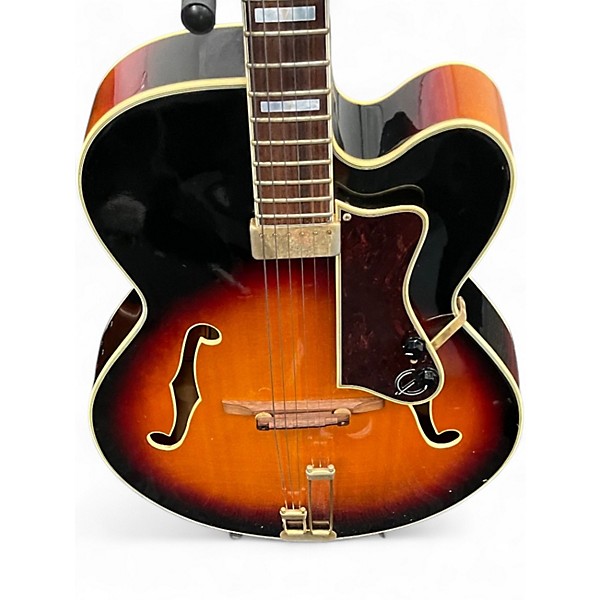 Used Epiphone Emperor Regent 2 Tone Sunburst Hollow Body Electric Guitar
