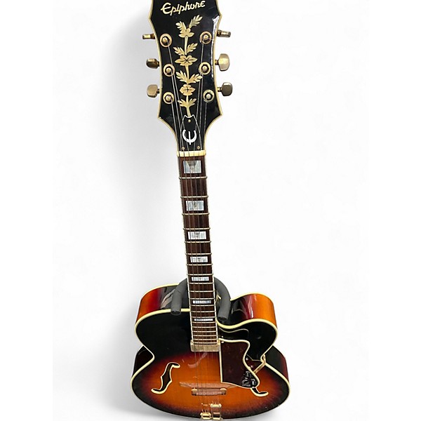 Used Epiphone Emperor Regent 2 Tone Sunburst Hollow Body Electric Guitar