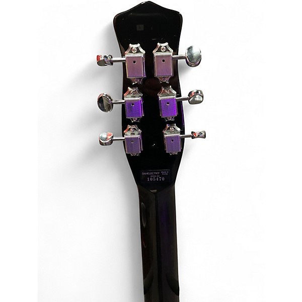 Used Danelectro 56 u2 Black and White Solid Body Electric Guitar