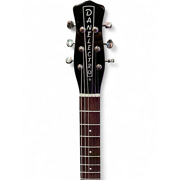 Used Danelectro 56 u2 Black and White Solid Body Electric Guitar