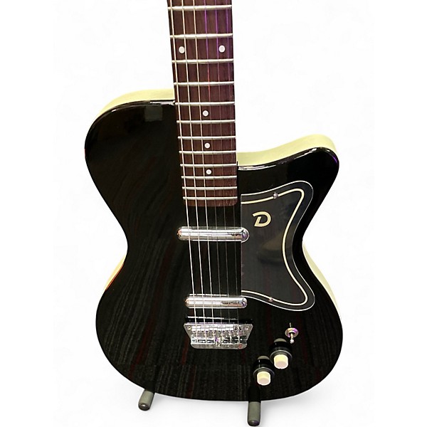 Used Danelectro 56 u2 Black and White Solid Body Electric Guitar