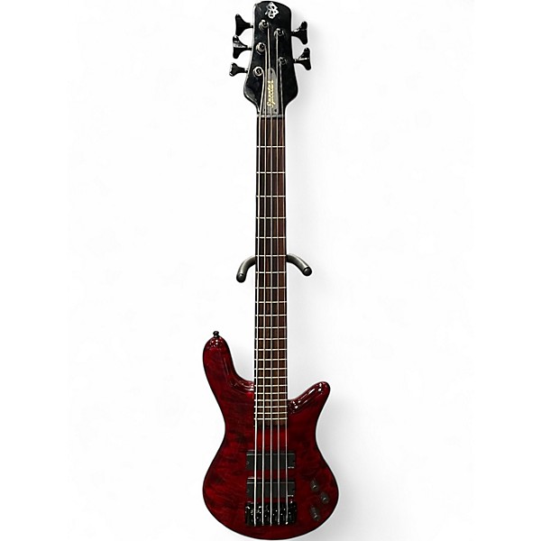 Used Spector BANTAM 5 Black Cherry Electric Bass Guitar