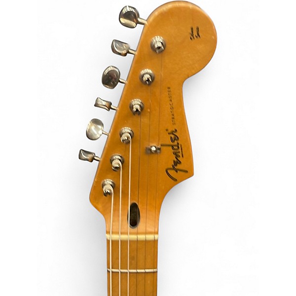 Used Fender Stratocaster Deluxe Ice Blue Metallic Solid Body Electric Guitar