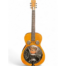 Used Dobro Hound Dog Deluxe Round Neck VINTAGE BROWN Resonator Guitar