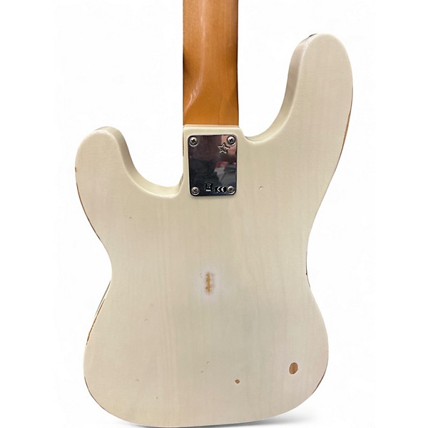 Used Fender Mike Dirnt Road Worn Precision Bass Antique White Electric Bass Guitar