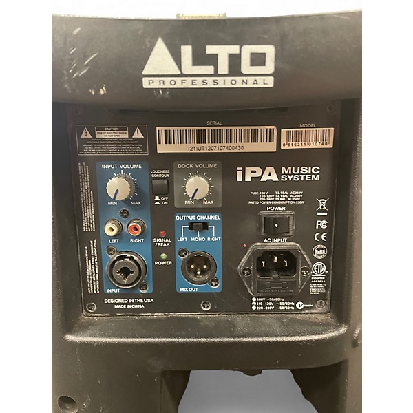 Used Alto professional IPA for ipad Powered Speaker