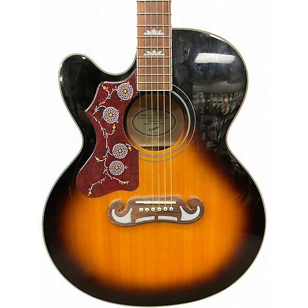 Used Epiphone J-200 EC STUDIO 2 Color Sunburst Acoustic Guitar