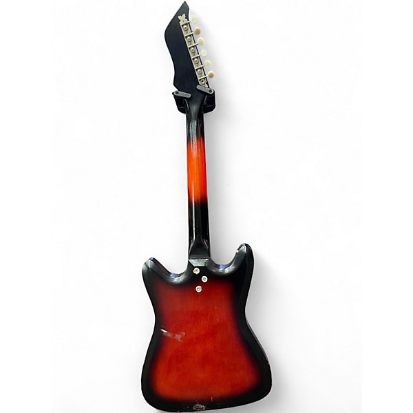 Vintage 1960s Kay Vanguard III 2 Color Sunburst Solid Body Electric Guitar