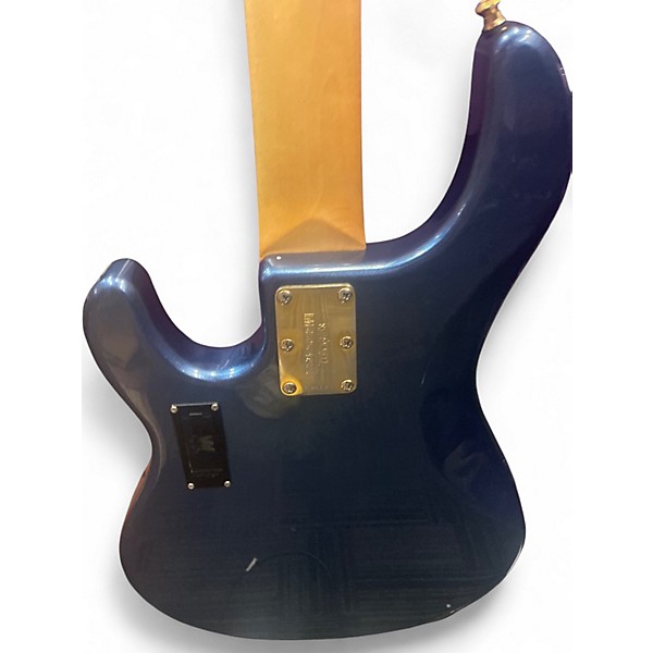 Used Ernie Ball Music Man Sting Ray 5 Blue Sparkle Electric Bass Guitar