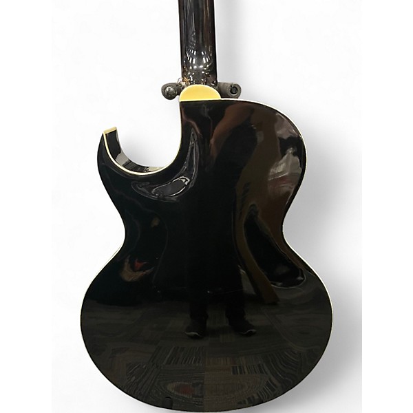 Used The Loar LH-280-CBK Black Hollow Body Electric Guitar