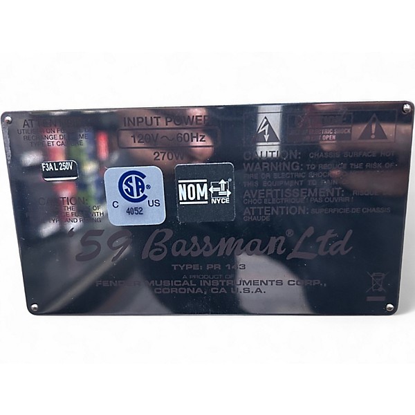 Used 2017 Fender 59' Bassman LTD Tube Guitar Combo Amp