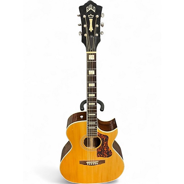 Used Guild F47RC Natural Acoustic Electric Guitar