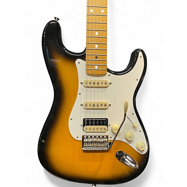 Used Fender JV Modified '50s Stratocaster HSS 2 Tone Sunburst Solid Body Electric Guitar
