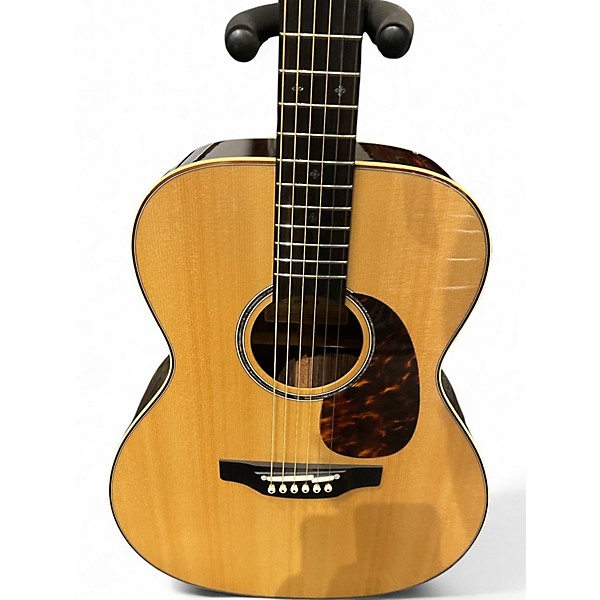 Used Takamine EF7M-LS Natural Acoustic Electric Guitar