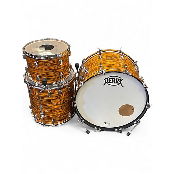 Used Pearl 4 Piece President 775th Anniversary tiger stripe Drum Kit