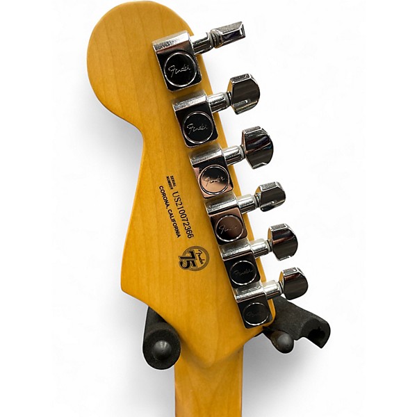 Used 2021 Fender American Ultra Luxe Stratocaster Silverburst Solid Body Electric Guitar