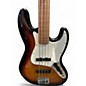 Used Fender Standard Fretless Jazz Bass 3 Color Sunburst Electric Bass Guitar
