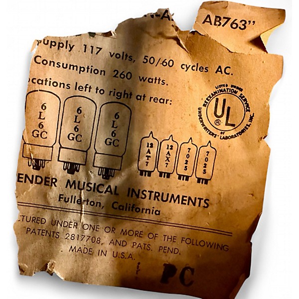 Vintage 1966 Fender SHOWMAN HEAD Tube Guitar Amp Head