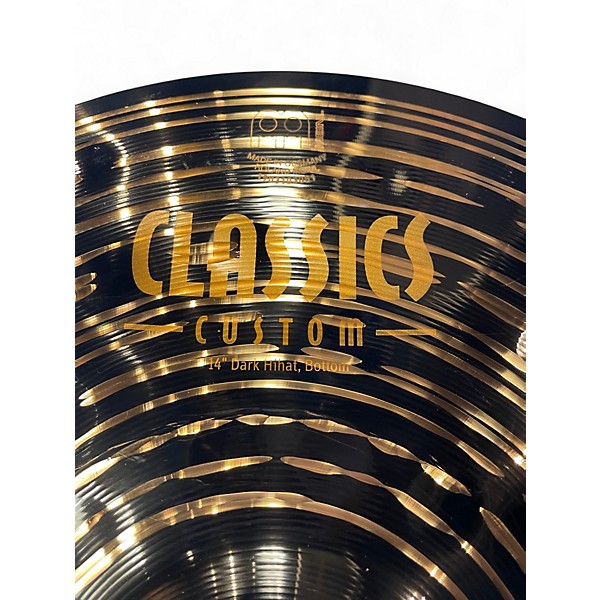 Used MEINL 14in Dark Hi Hat Bottom Cymbal