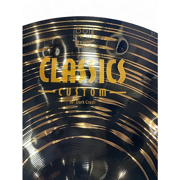 Used MEINL 16in Classic Custom Dark Crash Cymbal